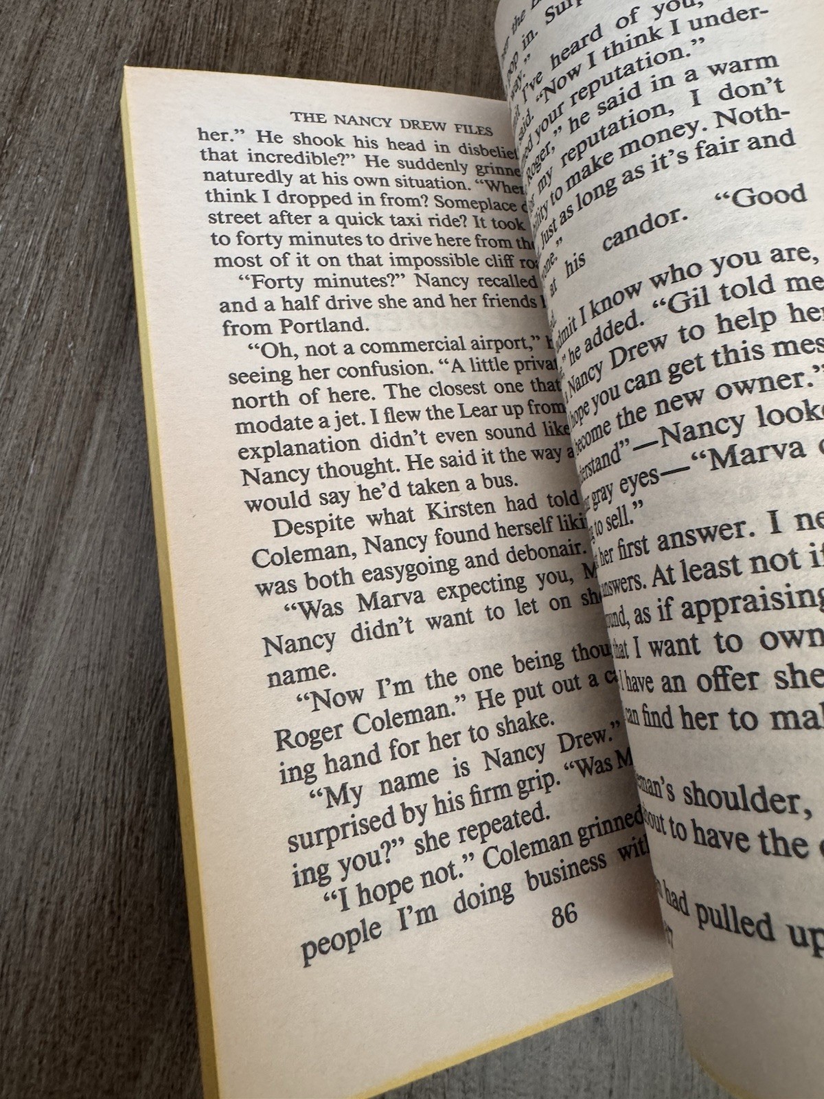 Pre-owned The Nancy Drew Files Case #36 Over the Edge by Carolyn Keene Paperback