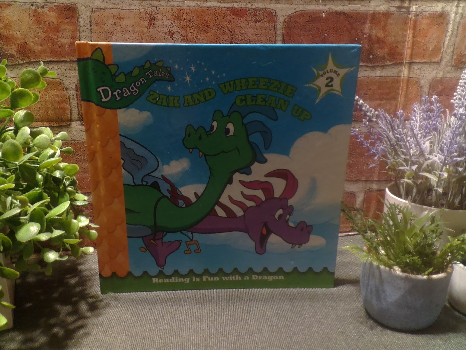 Vtg 2004 Dragon Tales Zak & Wheezie Clean Up Reading is Fun with a Dragon Vol 2