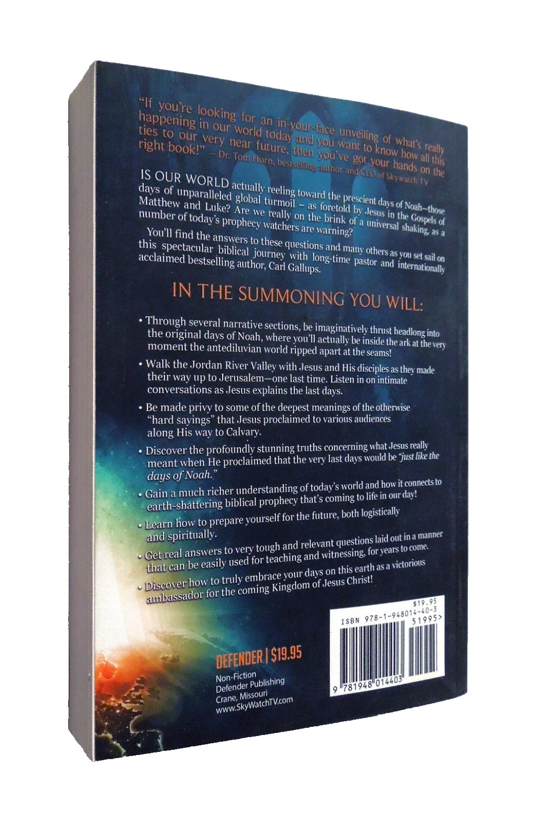The Summoning – Carl Gallups, 2021 sc, Defender Publishing