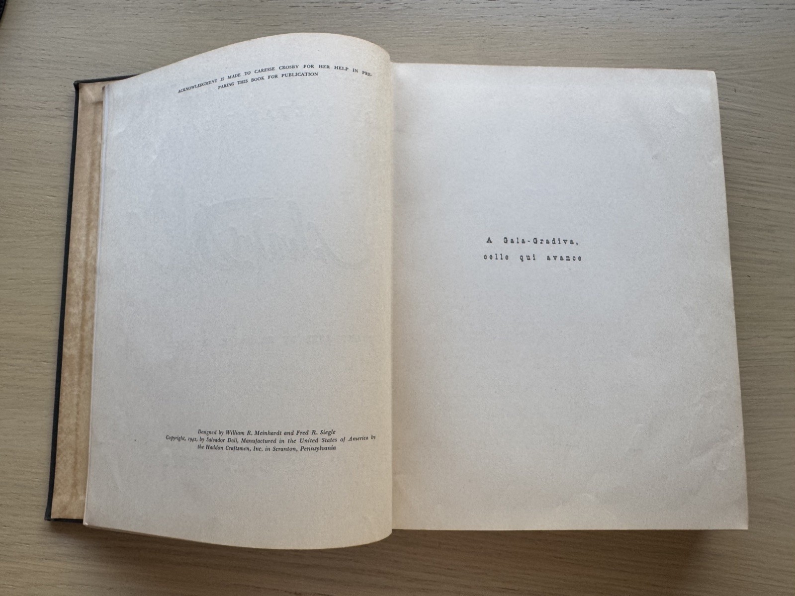 Salvador Dalí: The Secret Life of Salvador Dalí (1942) 1st Ed. – No Dust Jacket