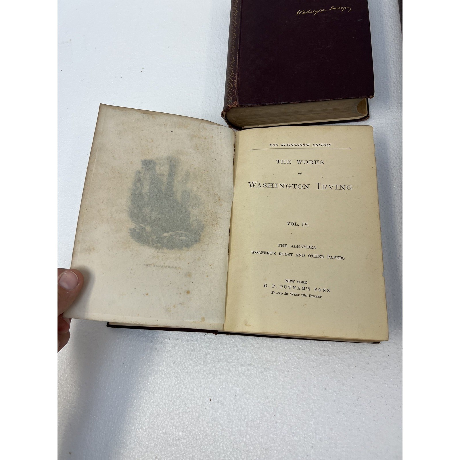 Washington Irving The Works Kinderhook Edition 1883 G.P. Putnam’s Sons 4 Vol Set