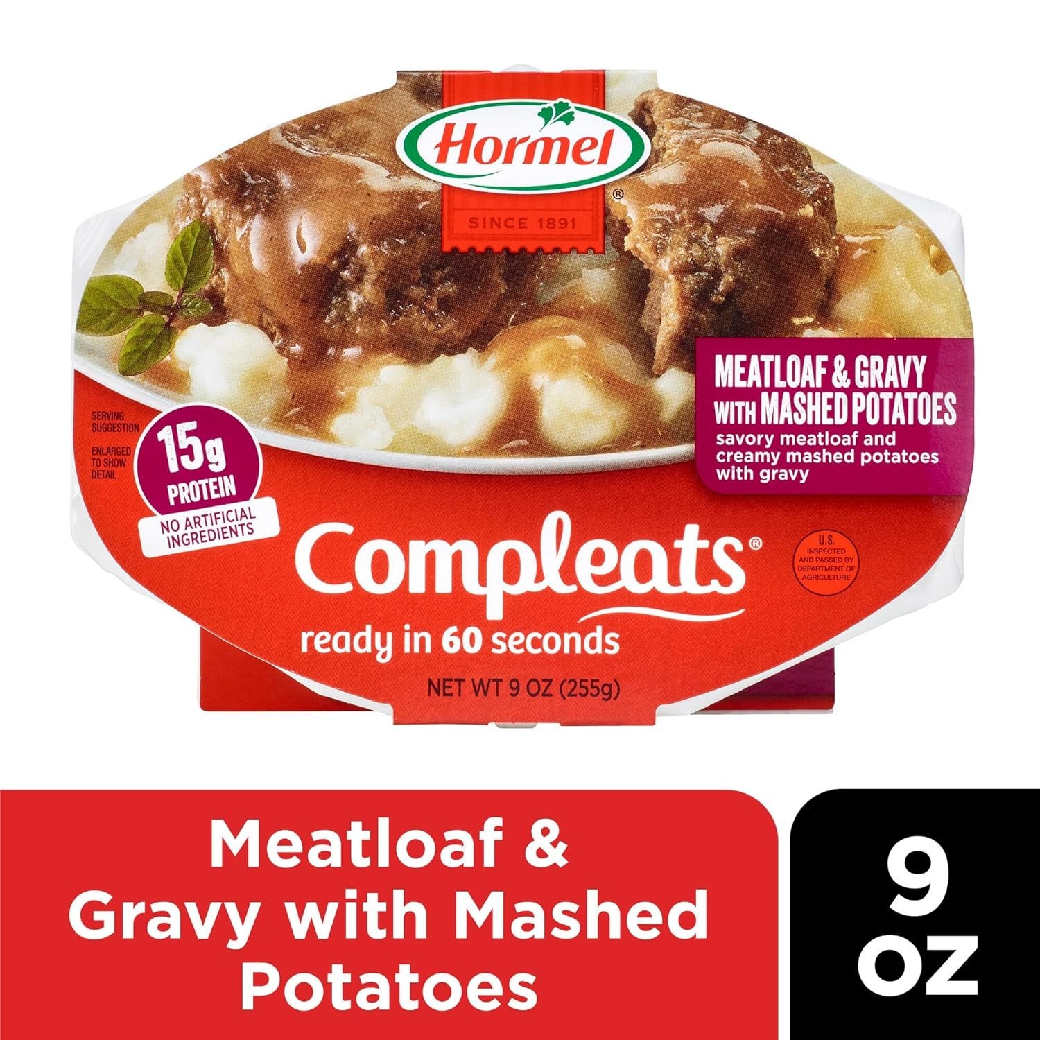 Comfort Food Delights: Meatloaf and Gravy with Mashed Potatoes – 9 oz. Trays