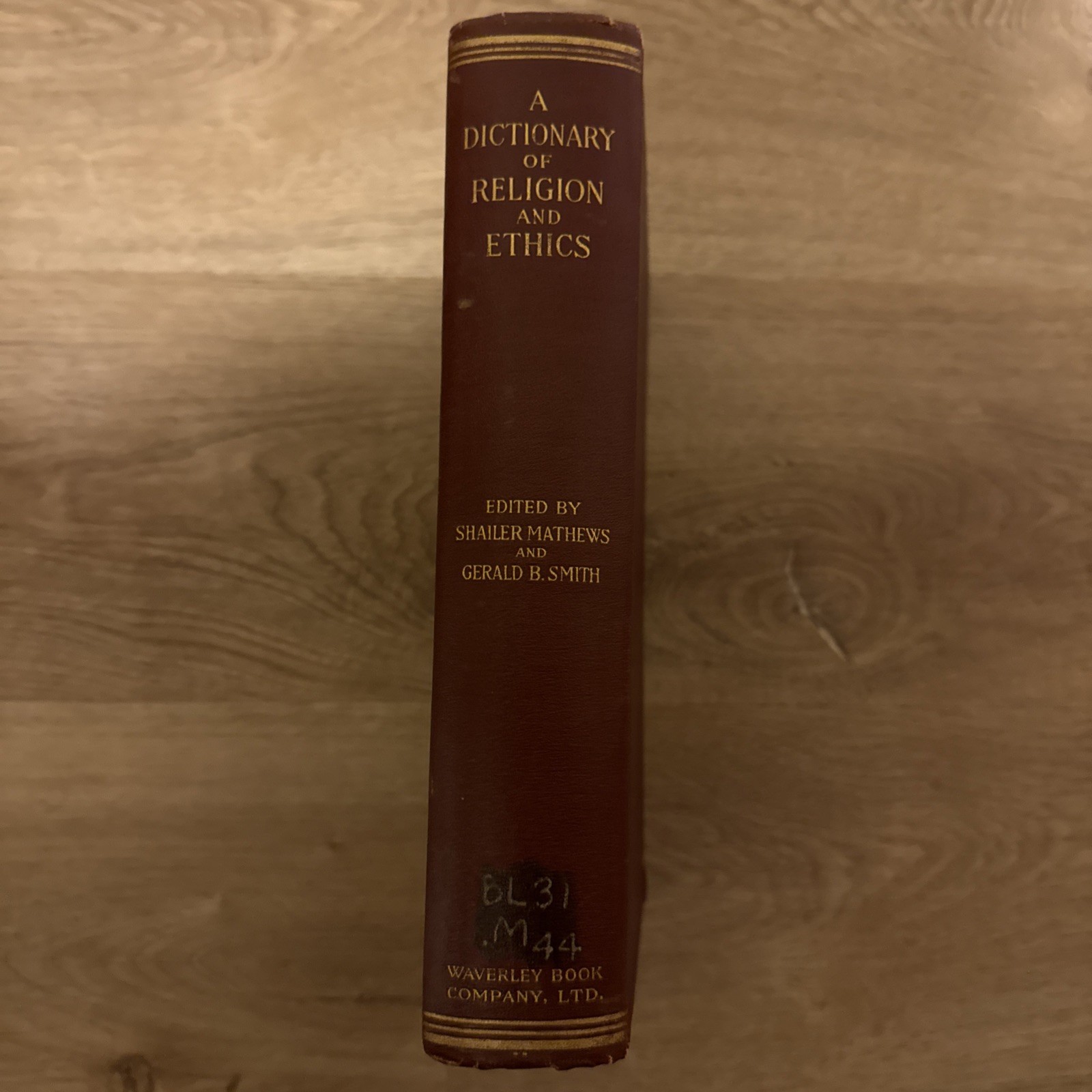 A Dictionary of Religion and Ethics Shailer Mathews Gerald Birney 1921 1st Ed.