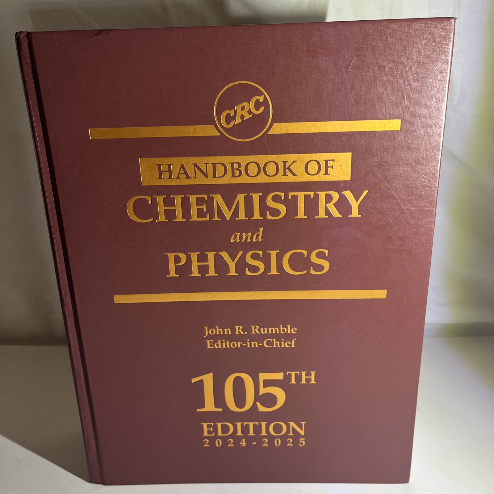 CRC Handbook of Chemistry and Physics by John Rumble Hardcover 105th Edition