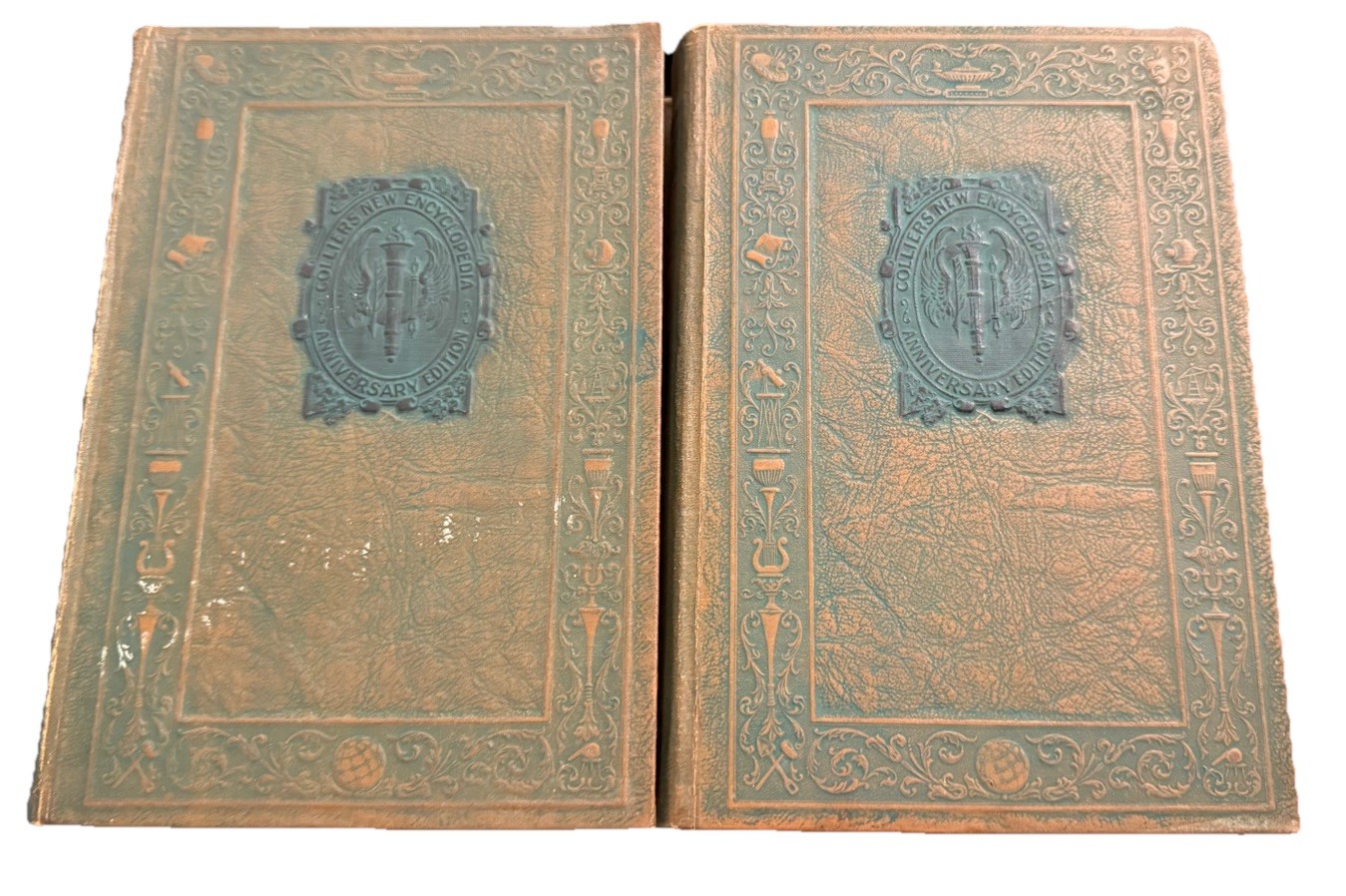 Collier’s New Encyclopedia Anniversary Edition Vol 1+2 Hardcover 1921/1926