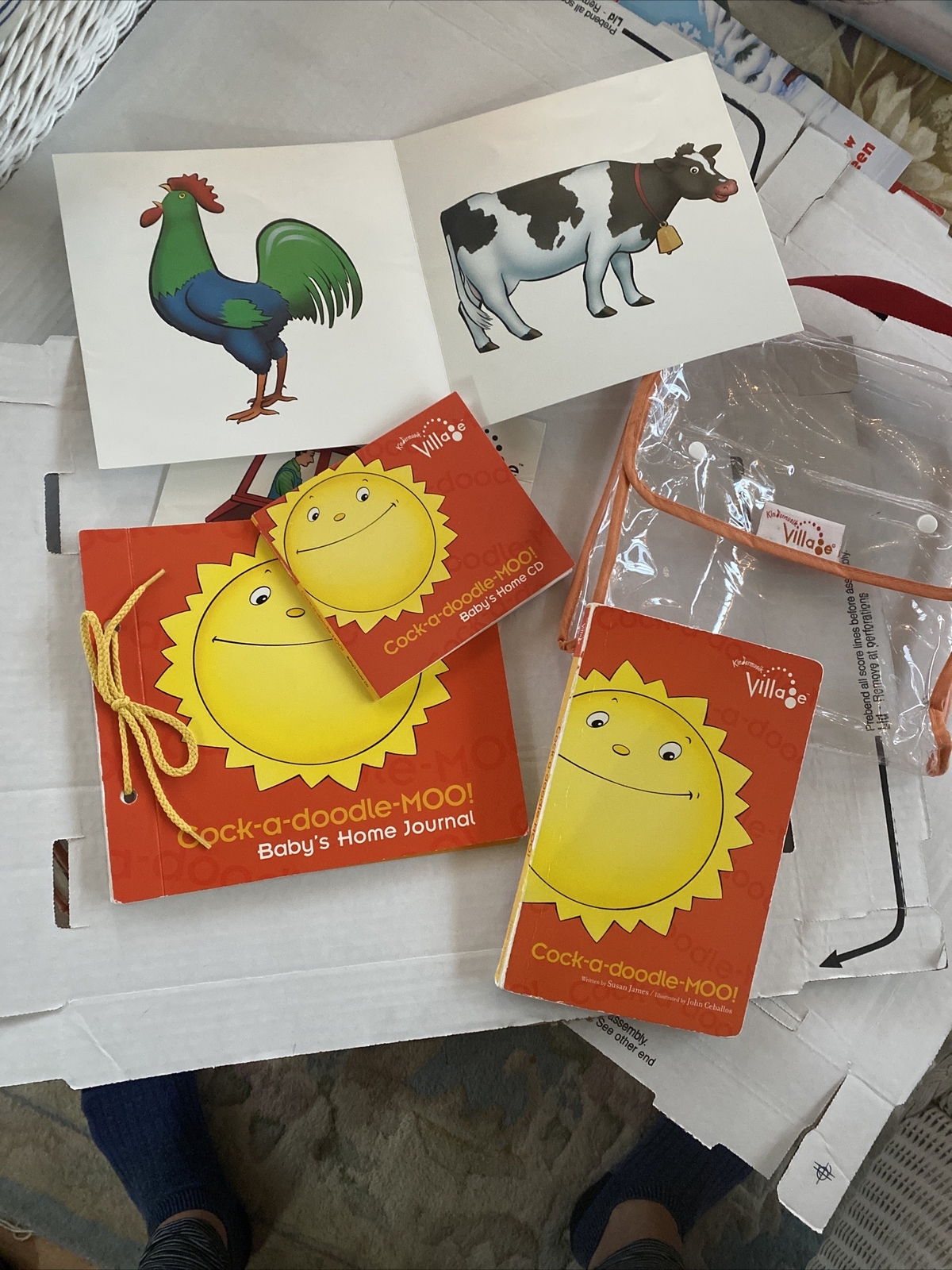 Kindermusik Village Cock A Doodle Moo Teachers Kit Book Baby Journal CD Set