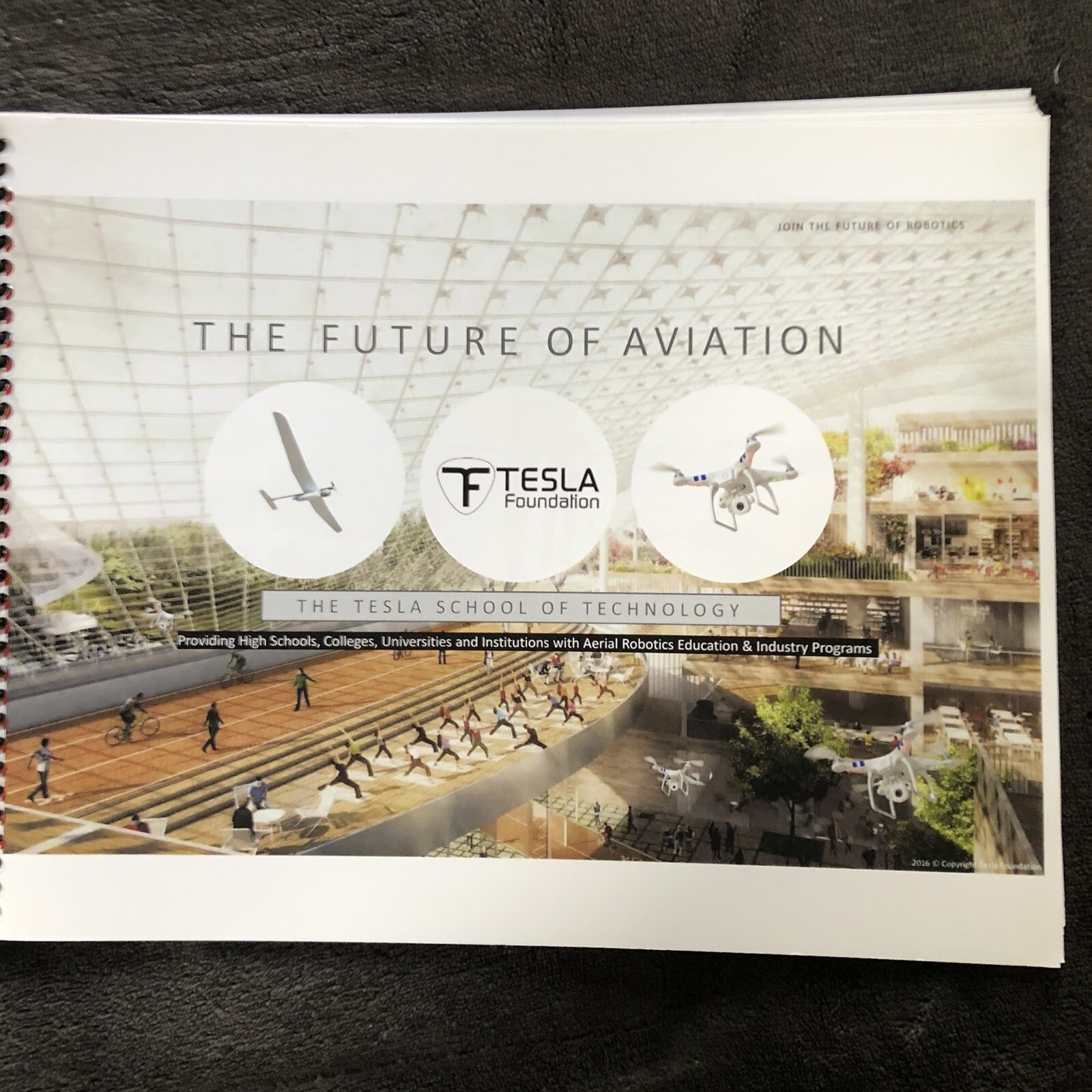 Tesla Foundation – Future Of Aviation – Tesla School Of Technology Ring Bound SC