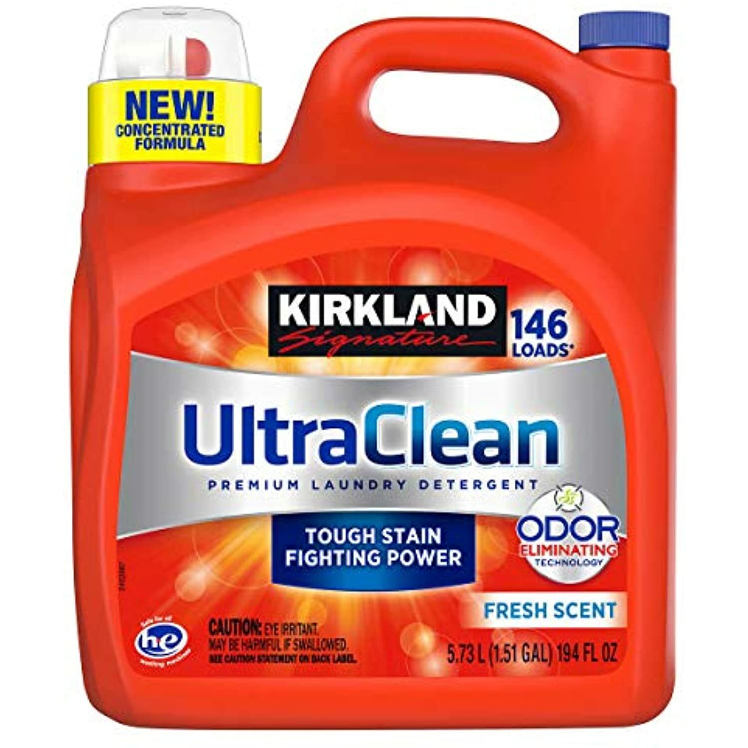 Kirkland Signature Ultra Clean HE Liquid Laundry Detergent, 146 loads, 194 fl oz