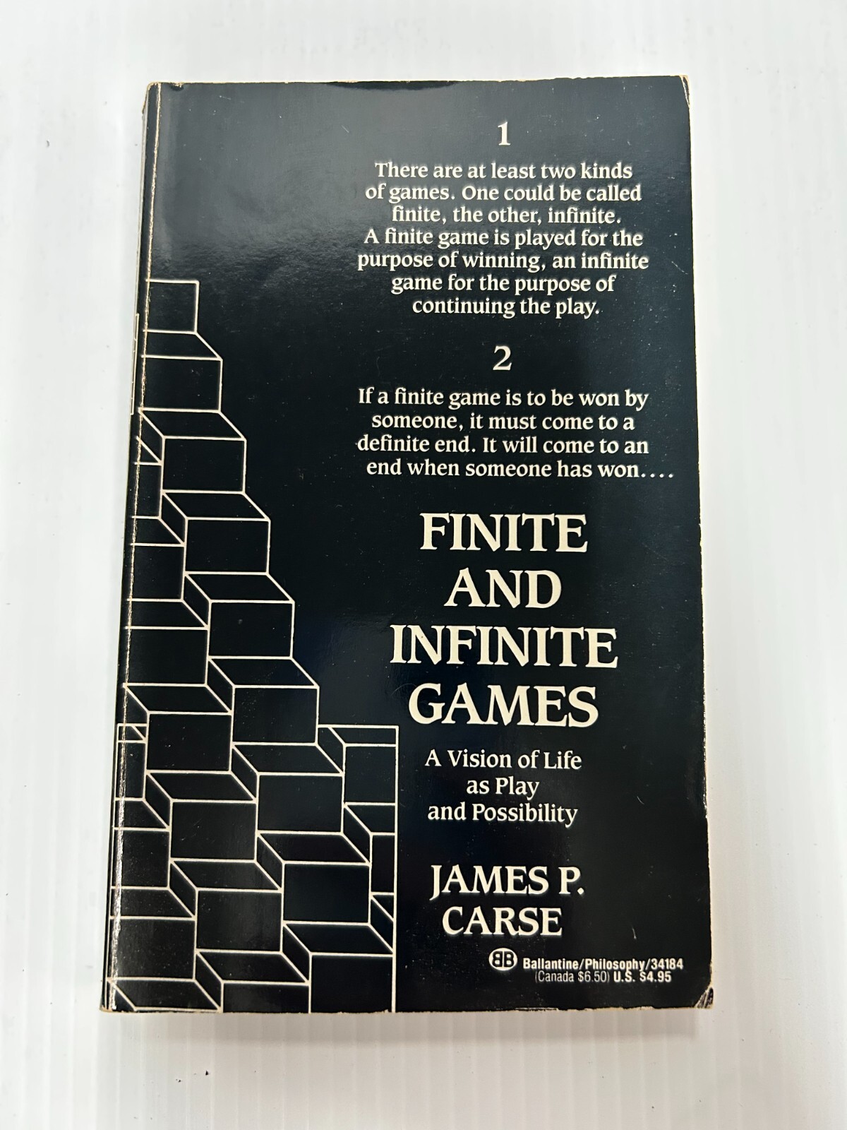 Finite and Infinite Games by James Carse PB (fc207-5/b0428)