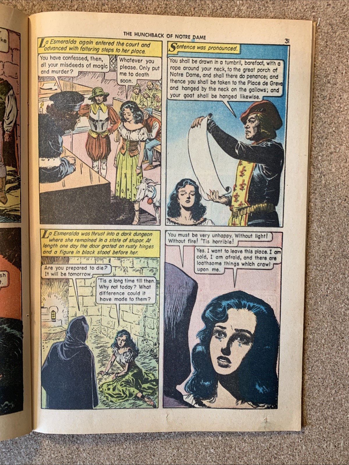 Classics Illustrated #18 The Hunchback Of Notre Dame FN 1966, 48 pages