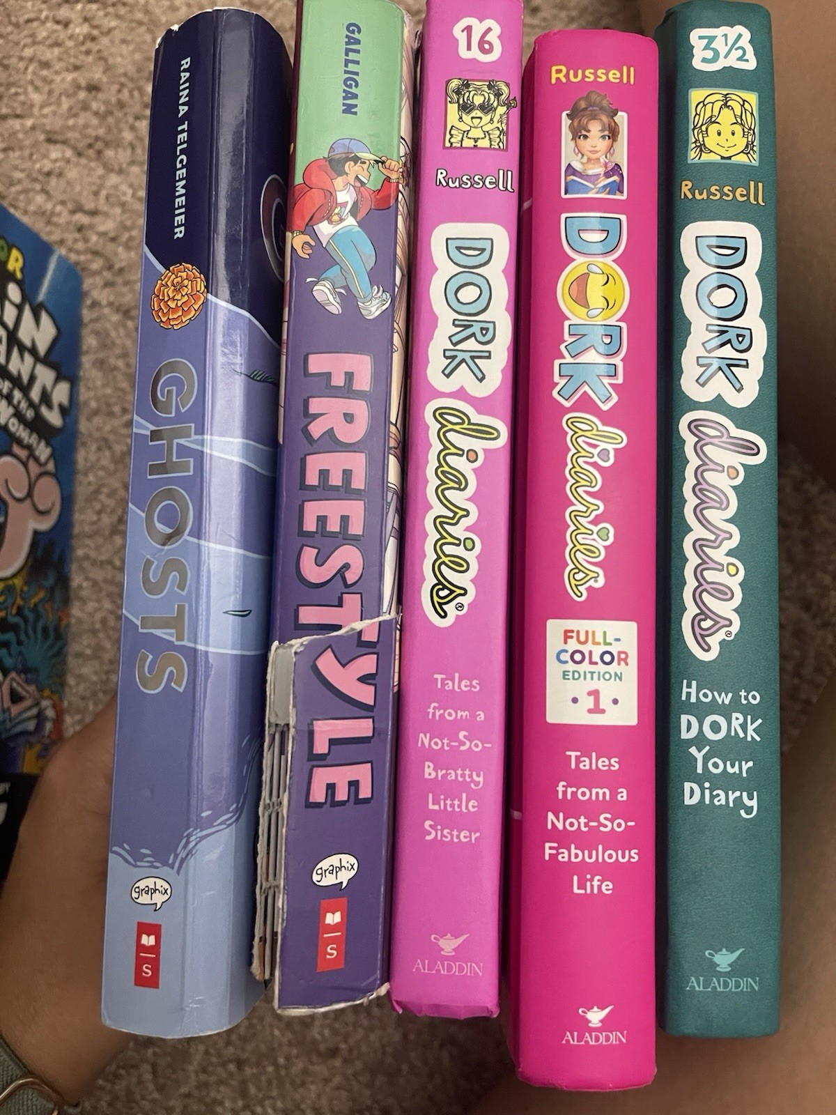 Dork Diaries Hardcover Book Lot Full-Color Edition Illustrated (Ages 9-12)