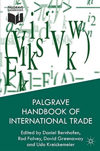Palgrave Handbook of International Trade by David Greenaway (New)