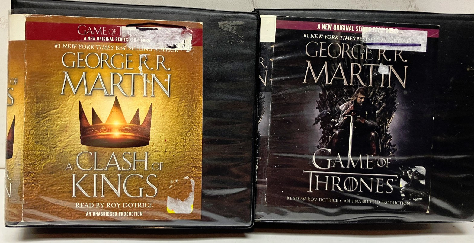 George R.R. Martin Audiobook CDs Lot Game of Thrones CLASH KINGS free shipping