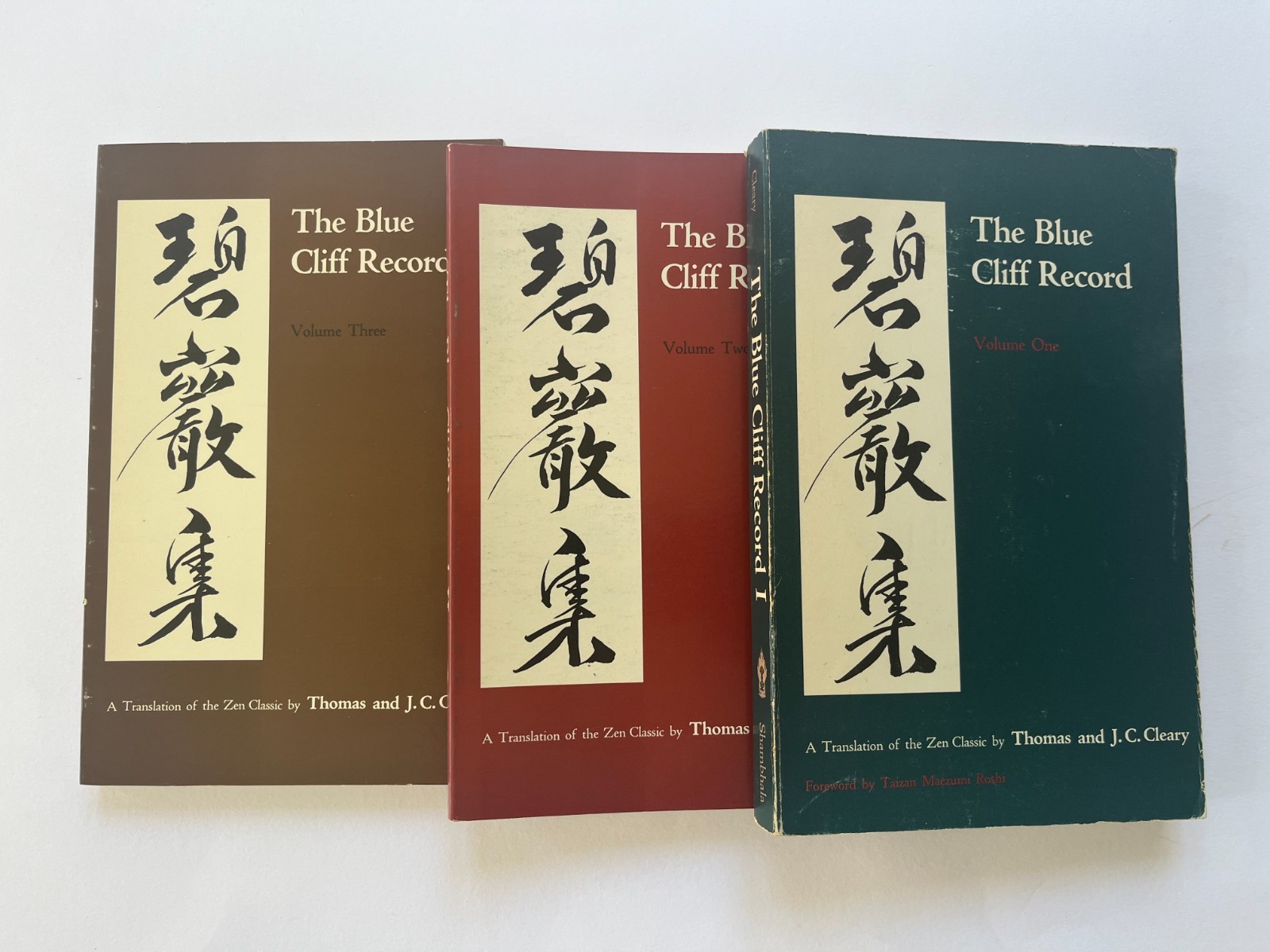THE BLUE CLIFF RECORD ~ Thomas & J.C. Cleary ~ 3 VOLUMES 1,2,3 ~ Zen Buddhism