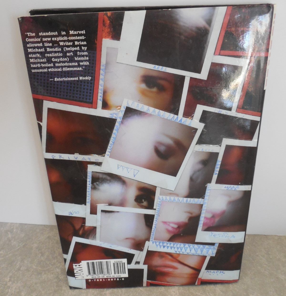 ALIAS by BRIAN MICHAEL BENDIS, CONTAINS ALIAS #1-9, HB/DJ, 1ST, 2002, MARVEL!