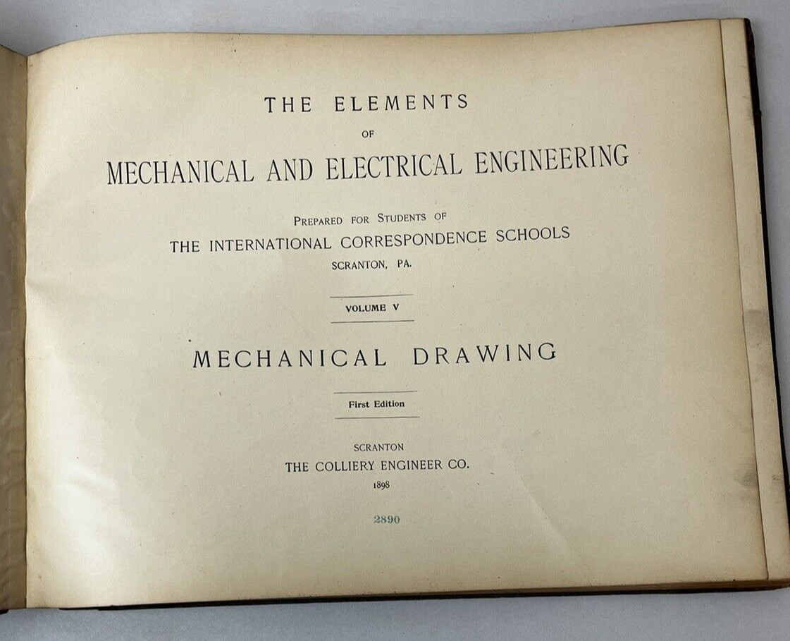 The Elements of Mechanical & Electrical Engineering: Mechanical Drawing 1898