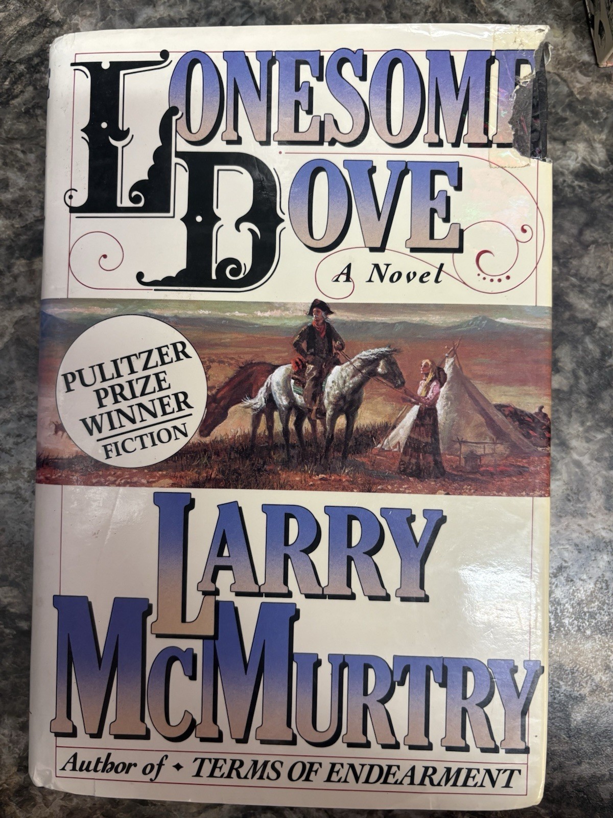 Lonesome Dove Pulitzer Prize Winner Larry Mcmurtry 1985 Hardcover Dustjacket