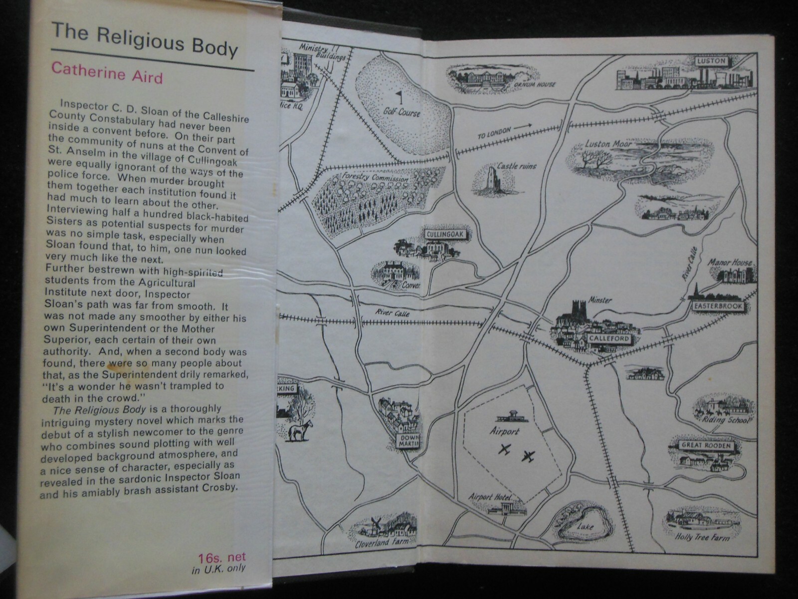 SIGNED – Catherine Aird – The Religious Body (1960-1st) Sloan and Crosby #1
