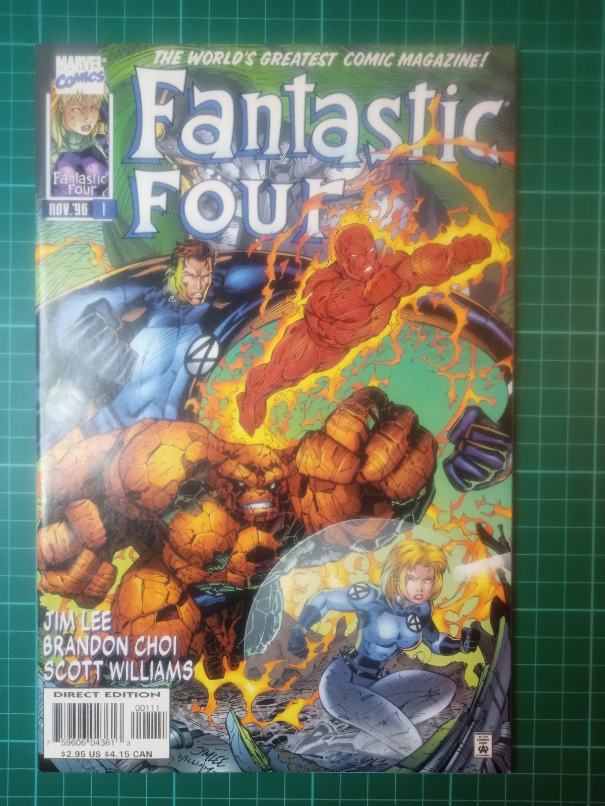 FANTASTIC FOUR #1 COVER A (1996 SERIES) , Direct , Jim Lee , NM Near Mint WP