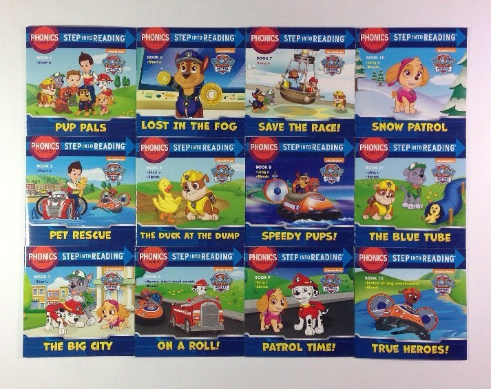 Paw Patrol Phonics Childrens Step Reading Books Beginning Readers Lot 12