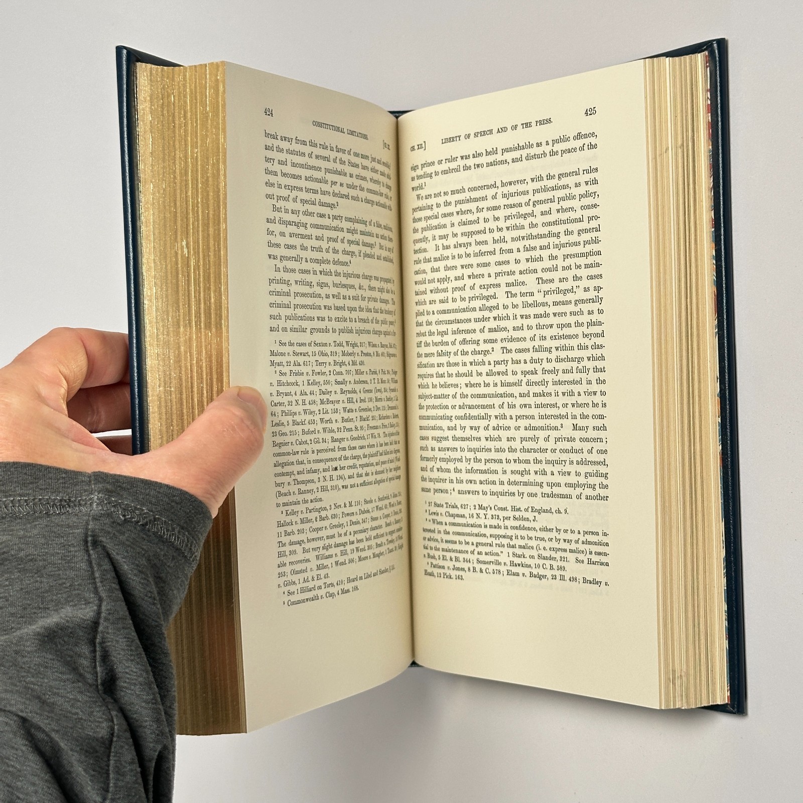 Legal Classics Library “Constitutional Limitations” Cooley (1987, Full Leather)