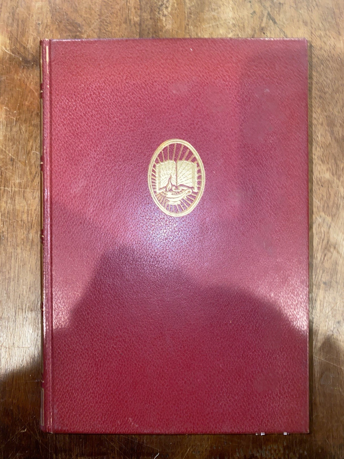 Vintage Oscar Wilde Collected Works Red Leather Library Edition Book HC