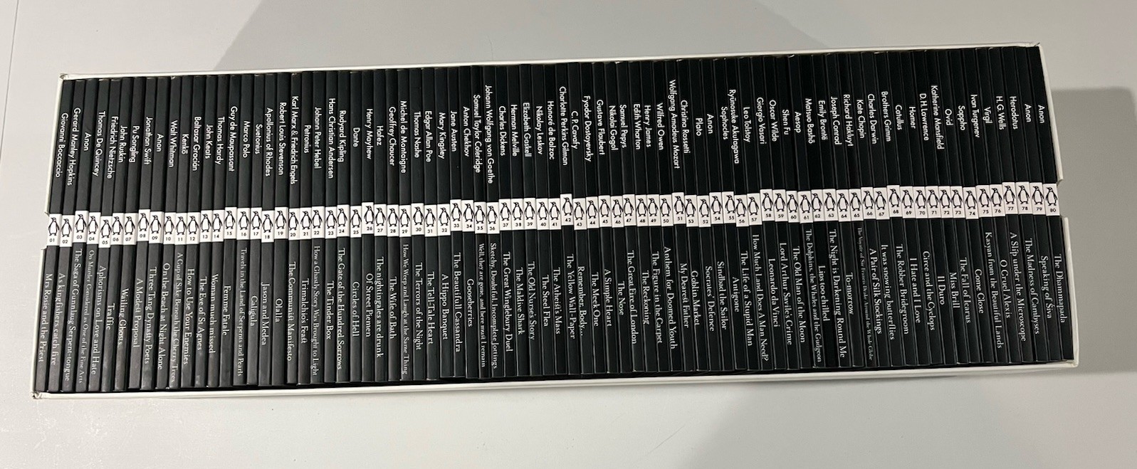 Penguin Little Black Classics, Paperback by Boccaccio COMPLETE SET OF 80 BOOKS