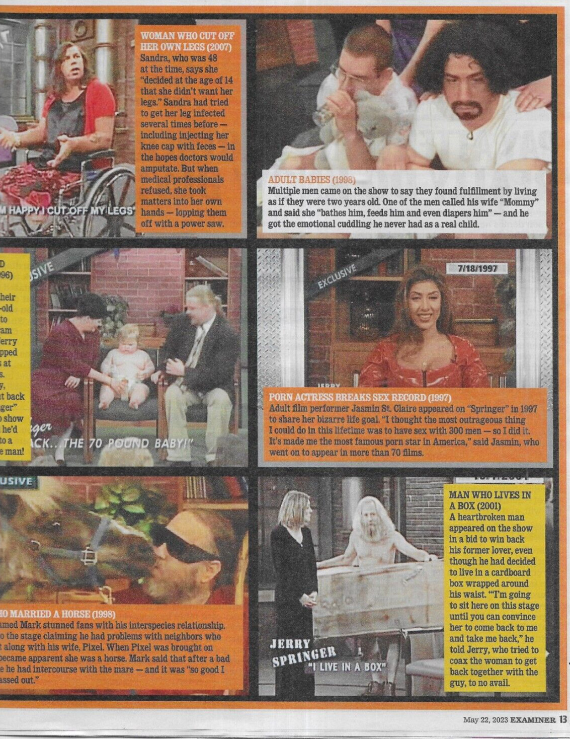 National Examiner Born Rich Stars Jerry Springer Joe Biden Montgomery Clift 2023