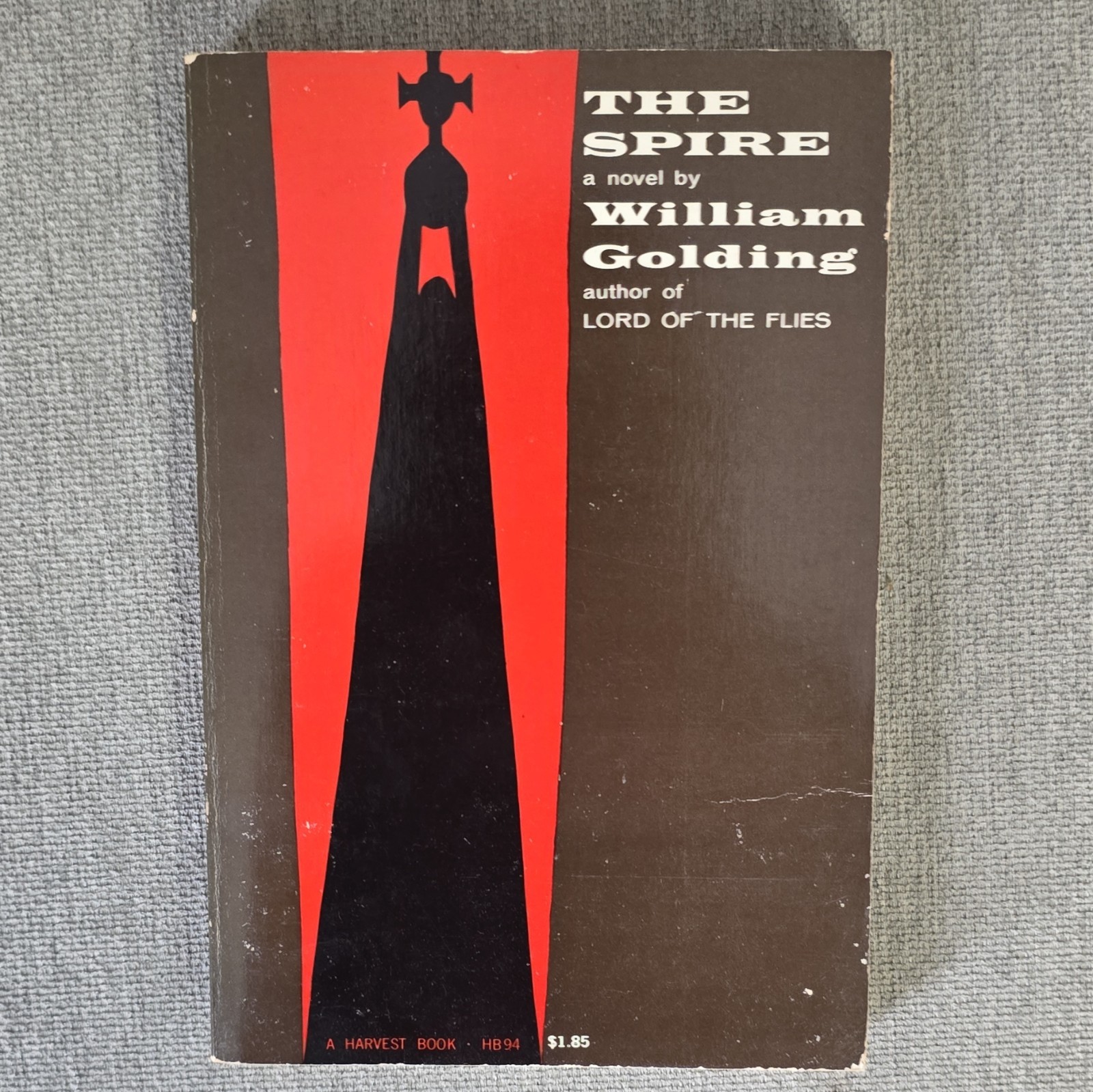 William Golding The Spire A Harvest Book Paperback 1964 Harcourt Inscribed