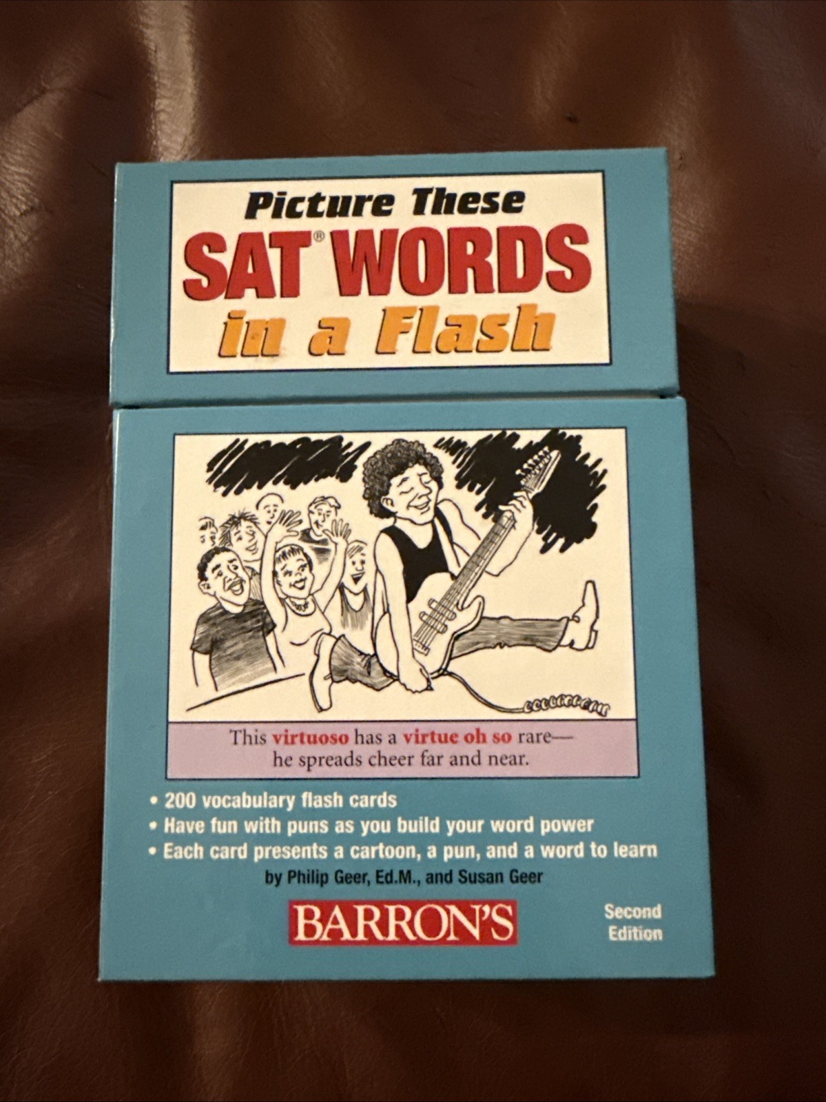 Picture These SAT Words in a Flash by Philip Geer (2010, Cards,Flash Cards) Deck