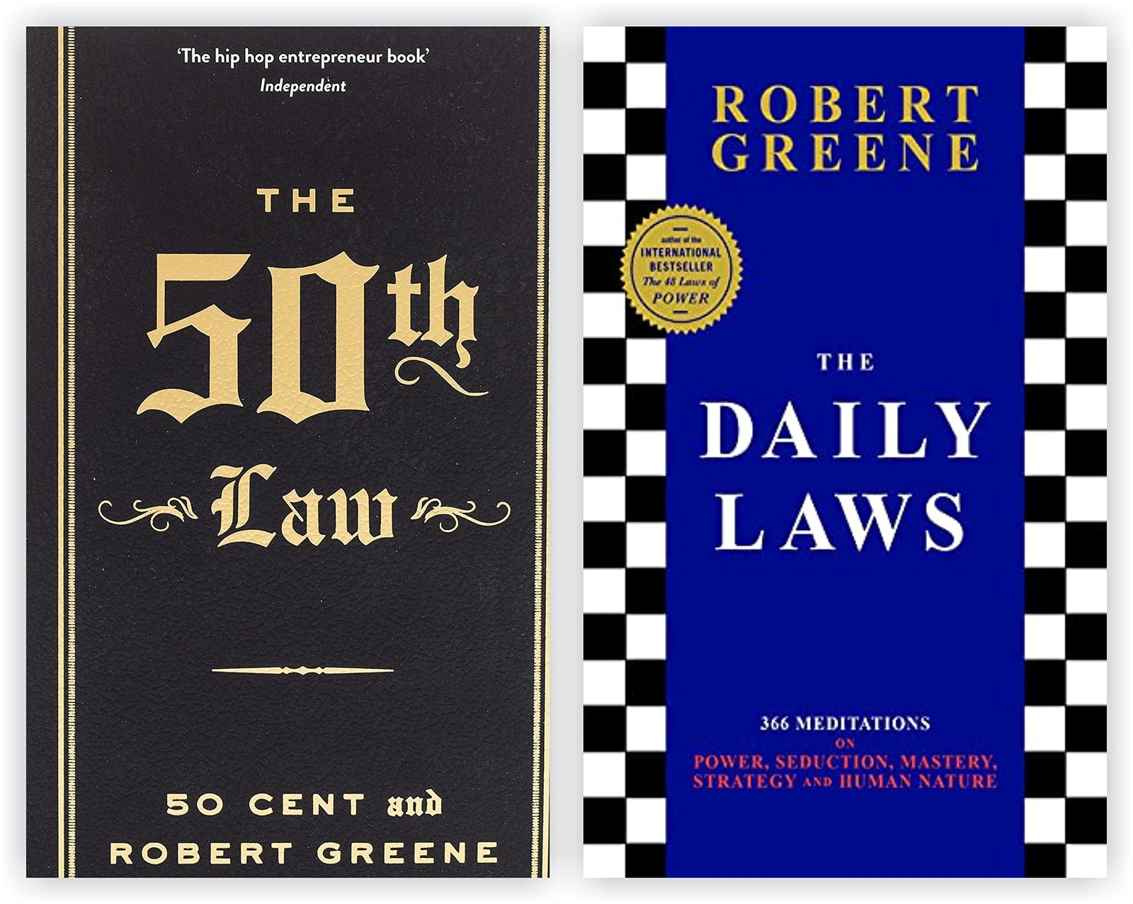 The Daily Laws, The 50th Law 2 BOOKS Collection Set By Robert Greene PAPERBACK