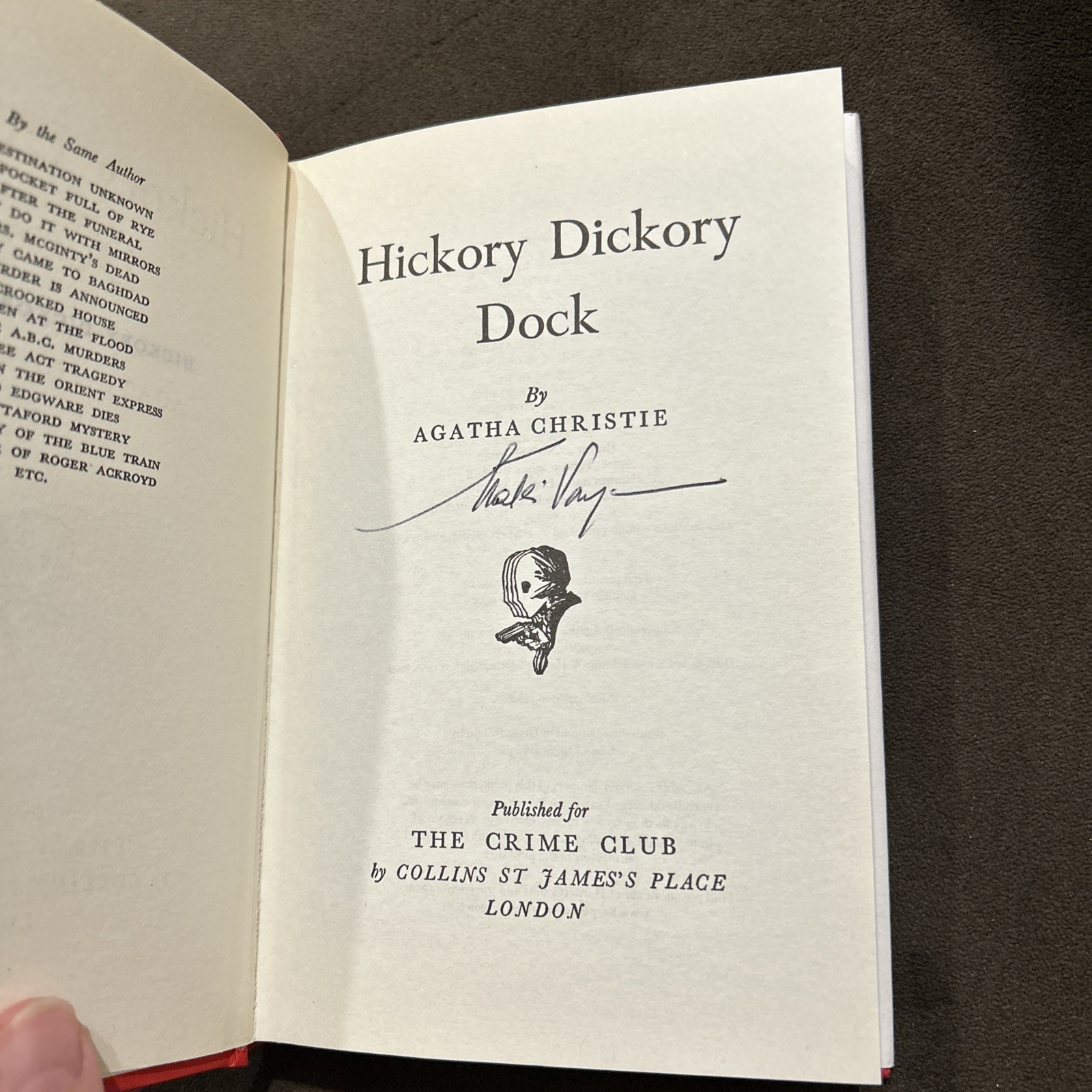 Agatha Christie Hickory Dickory Dock Facsimile Edition 2009