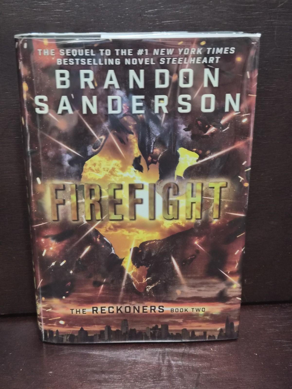​Brandon Sanderson FIREFIGHT 2015 The Reckoners 1st Ed 3rd Print HCDJ LN Mylar