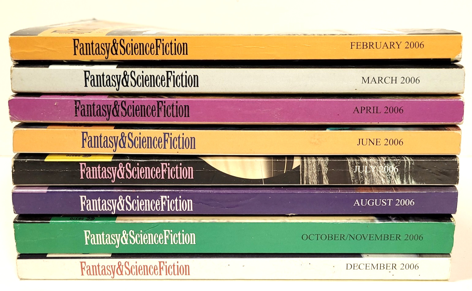 The Magazine of Fantasy & Science Fiction 2006 Lot of 8