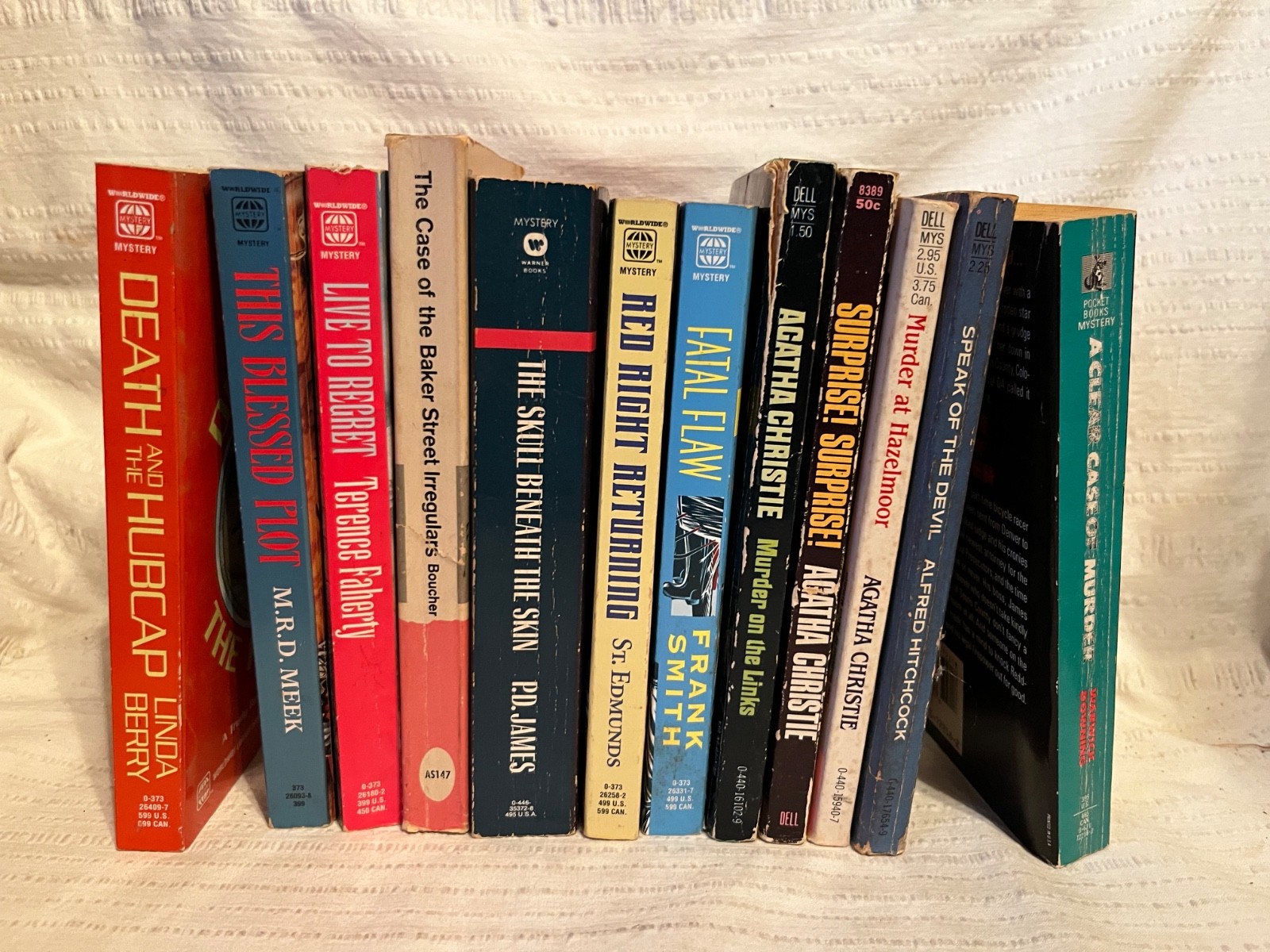 Lot of 12 Vintage Paperback Mystery Books Agatha Christie Terence Faherty ++