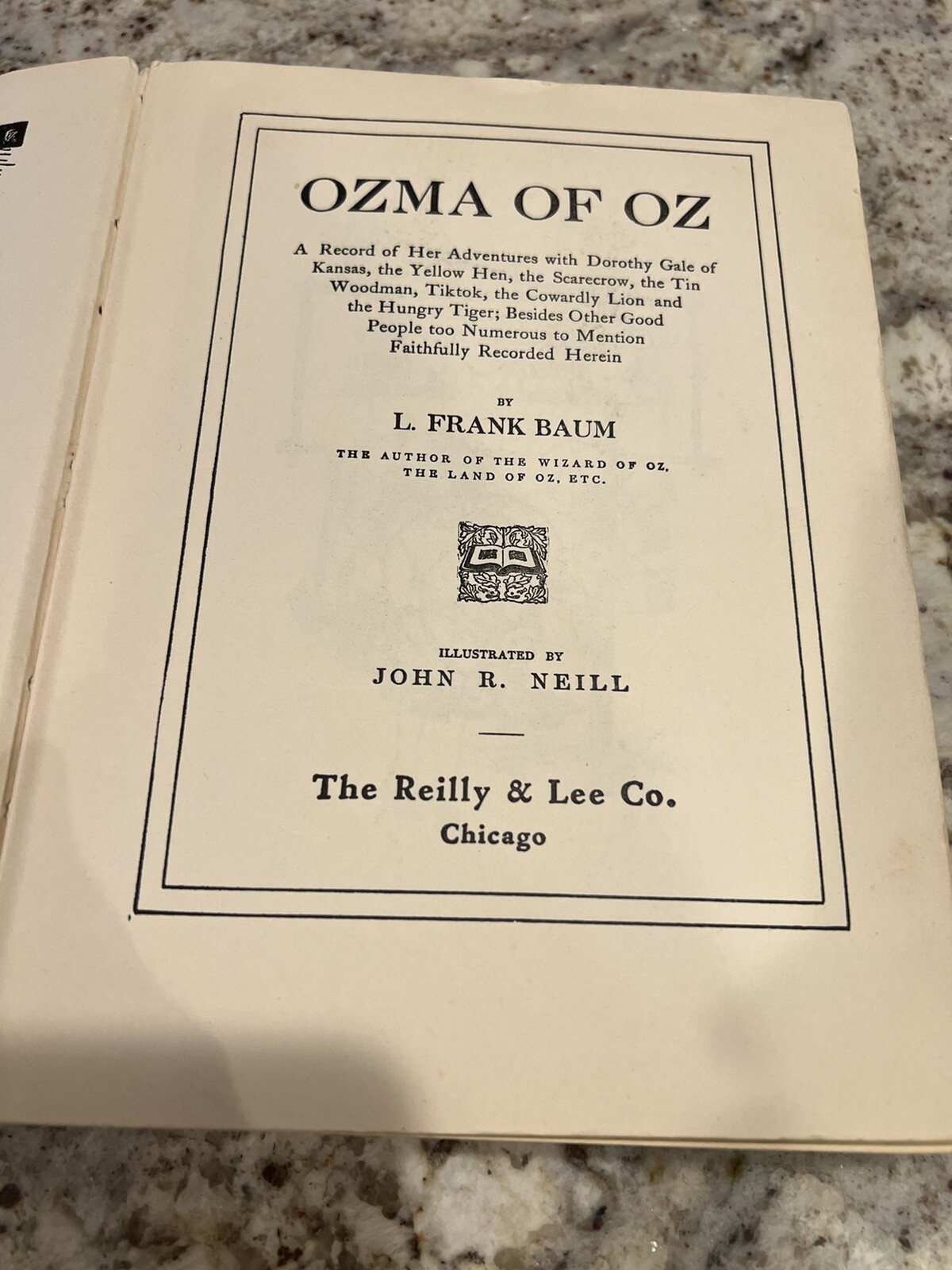 Ozma of Oz Antique Book by Frank L Baum 1907 270 pages Illustra by John R Neil