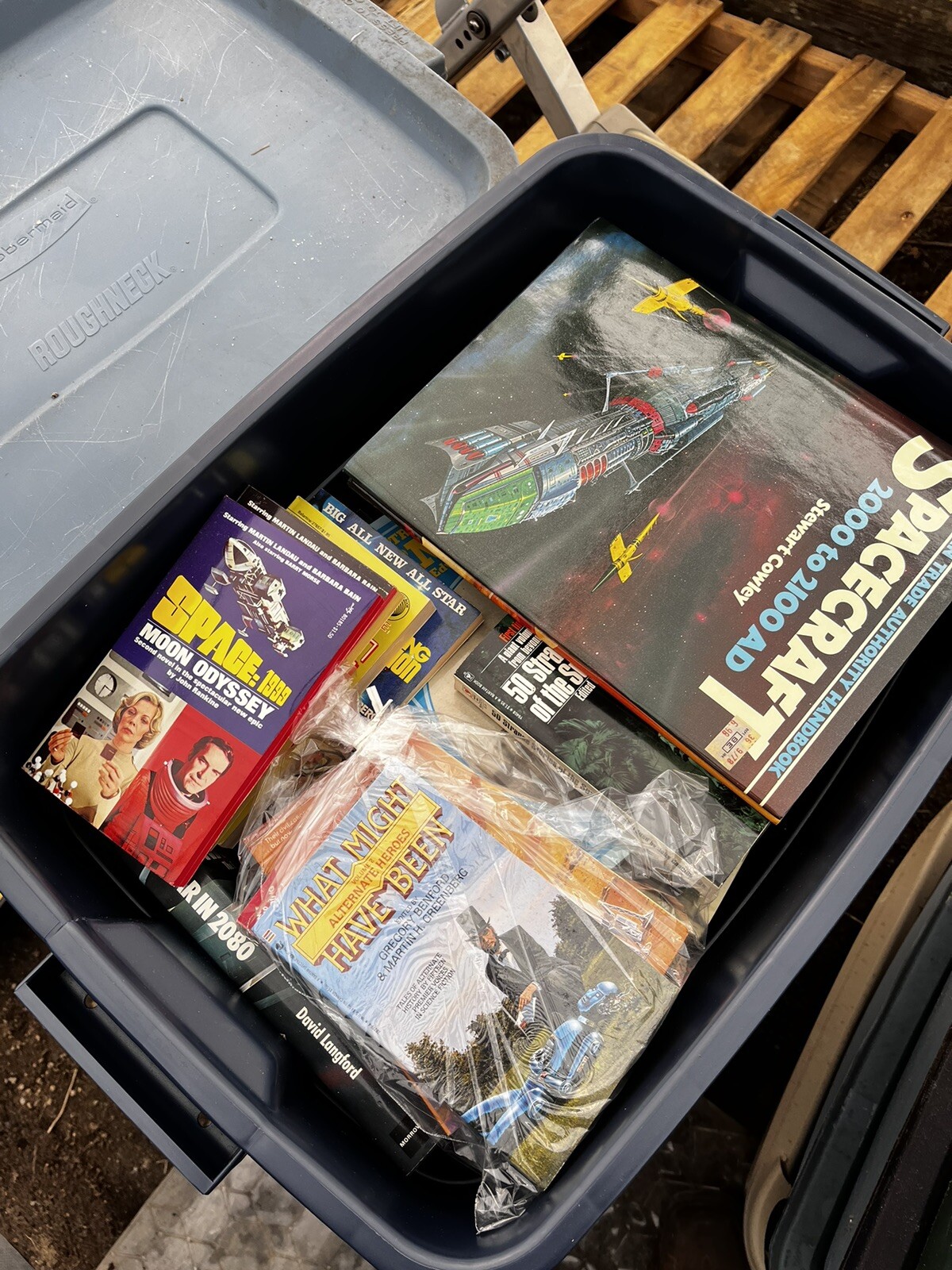 Books In Totes Box Value Not Sorted Hardback / Paperback MIX SET $25 Each Tote