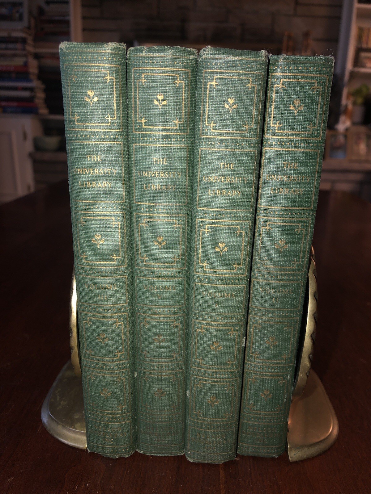 1927 The University Library vintage book lot Volume I, II, lll, V *Good-see pics