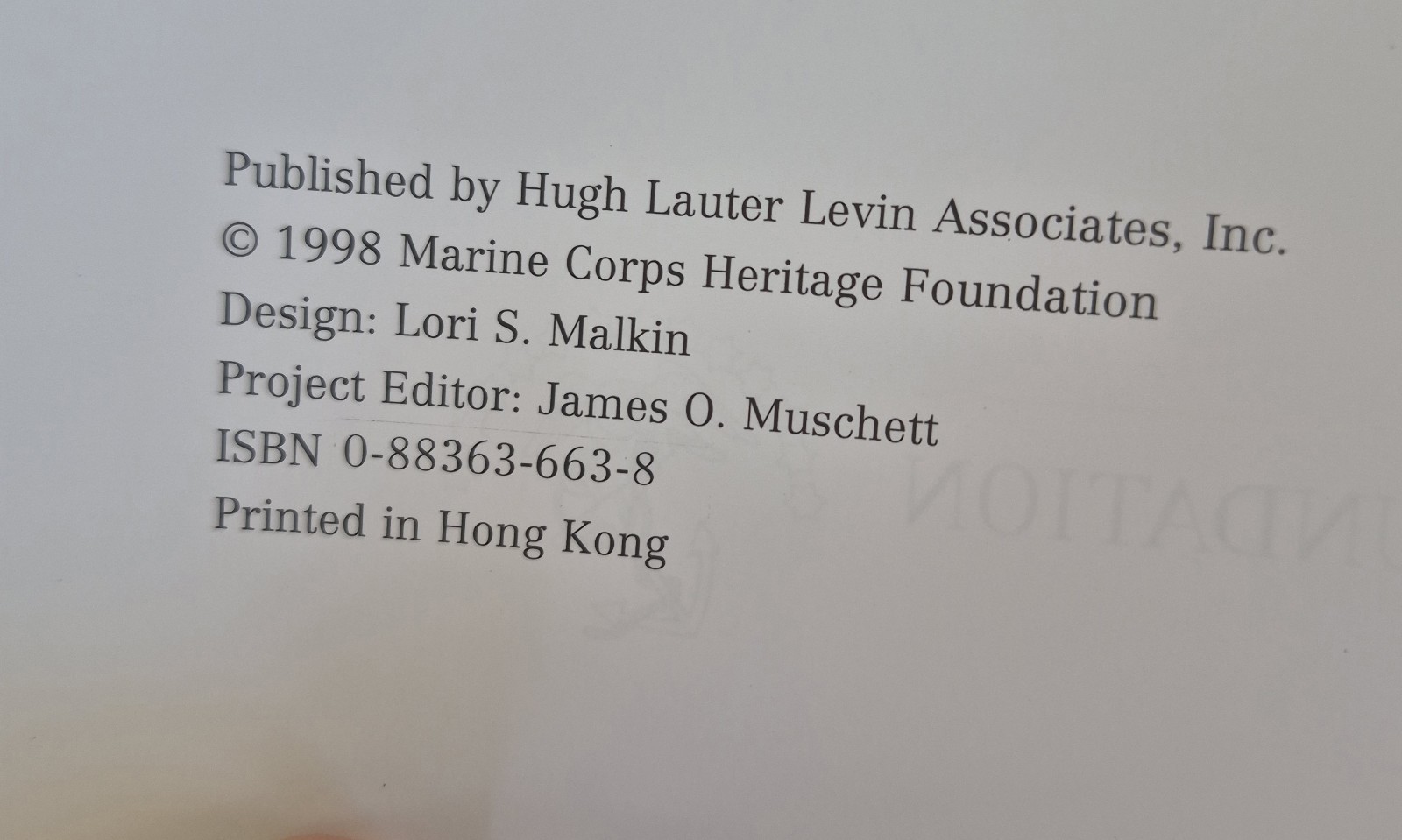 THE MARINES Marine Corps Heritage Foundation ILLUSTRATED BOOK 1998