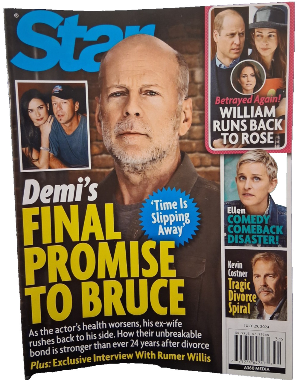 DEMI’S FINAL PROMISE TO BRUCE STAR 2024 MAGAZINE ISSUE A360 MEDIA BRAND NEW