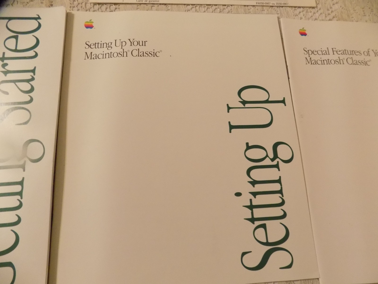 Vintage Apple Getting Started With Your Macintosh Users Manuals, 1990 NICE