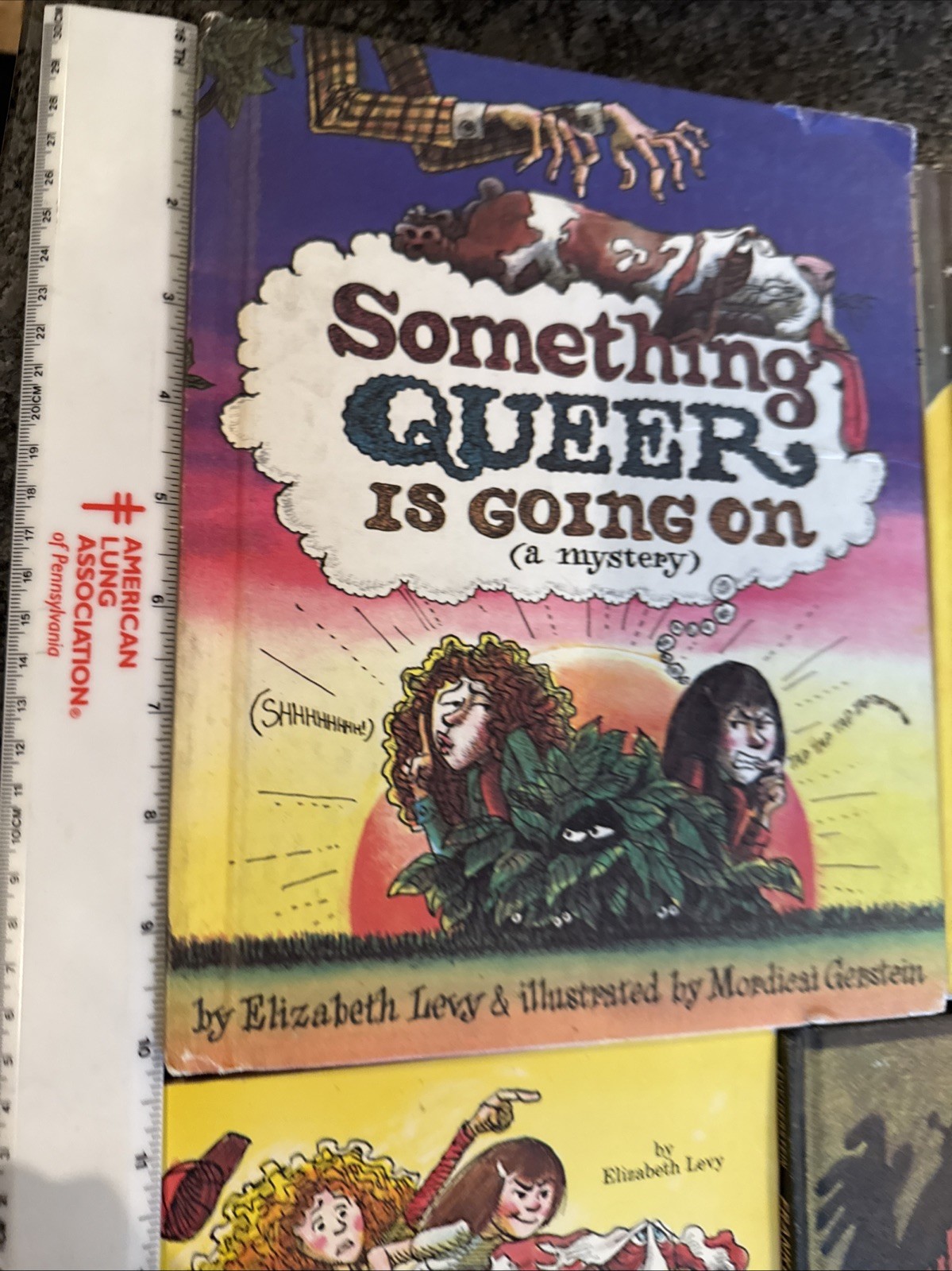 5 SIGNED~Something Queer series lot By Elizabeth Levy 1st Edition Is Going On