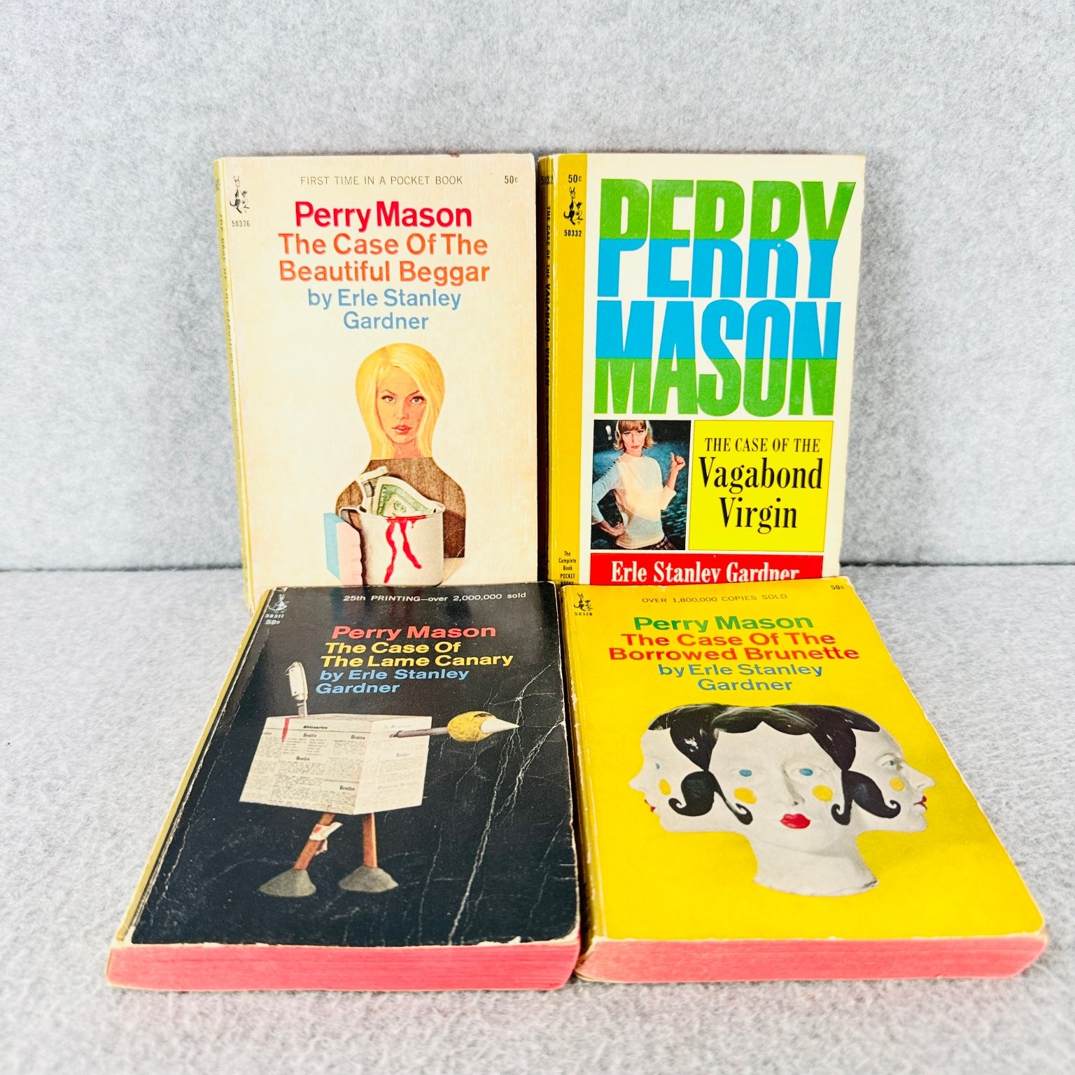 Perry Mason Mystery Lot of 17 Erle Stanley Gardner Pocket Books Vintage Fiction