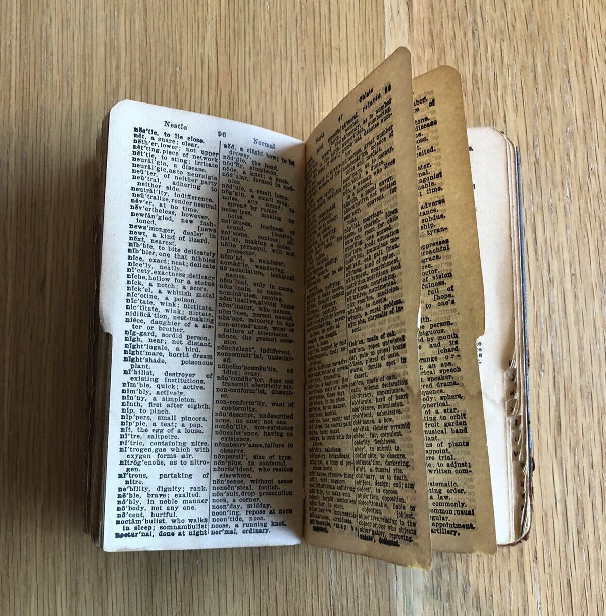 Webster’s Vest Picket Dictionary – c1920s – 3x 5.5 inches