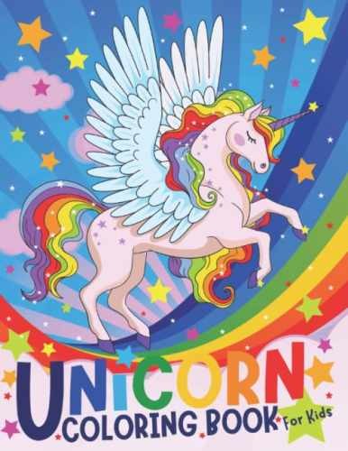 Unicorn Coloring Book: Coloring for – Paperback, by Bear Silly – Very Good