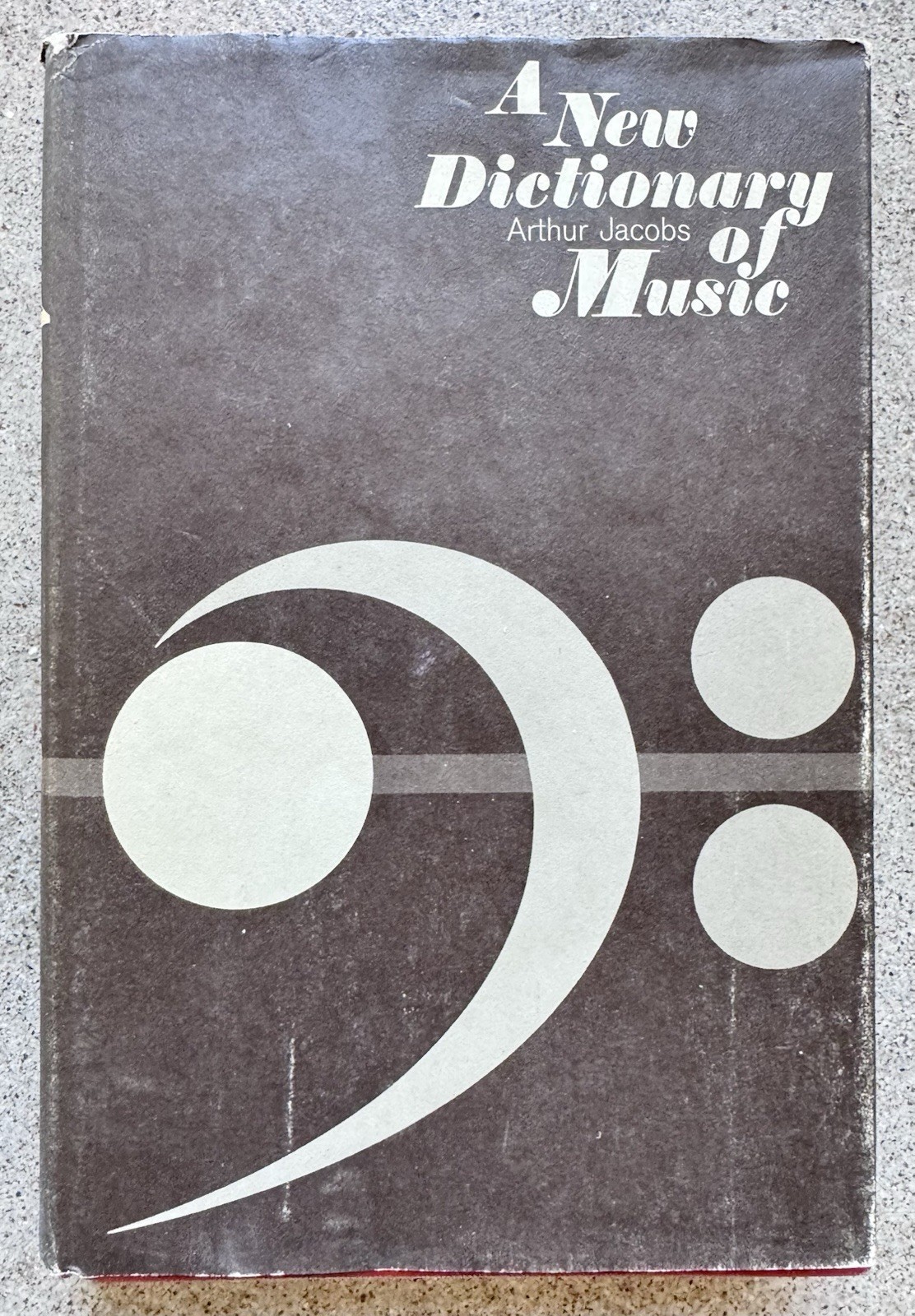 A New Dictionary of Music – Arthur Jacobs – 1962 Aldine Library Edition – HC/DJ