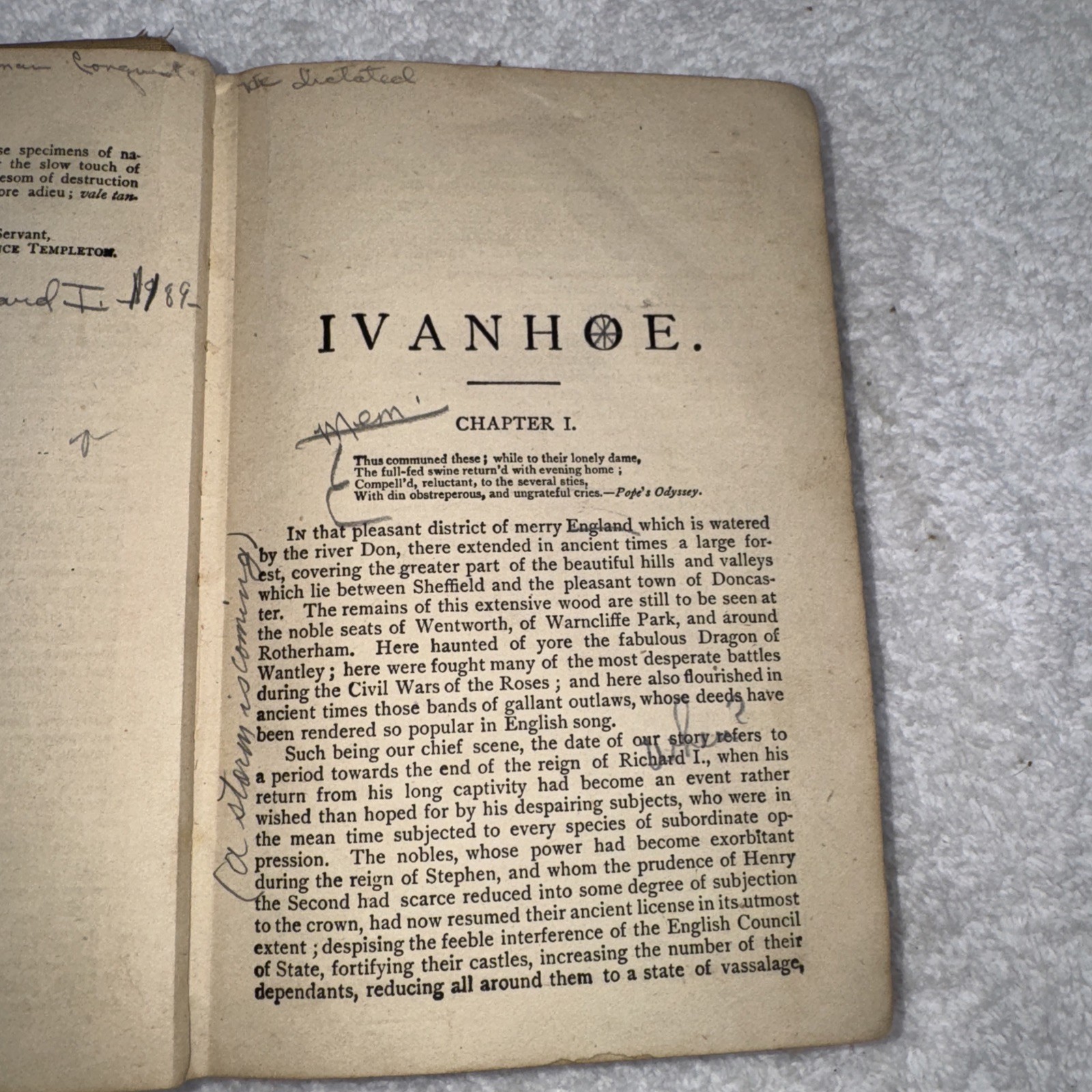 F M Lupton Publishing Ivanhoe: A Romance By Sir Walter Scott 1830 Antique Book