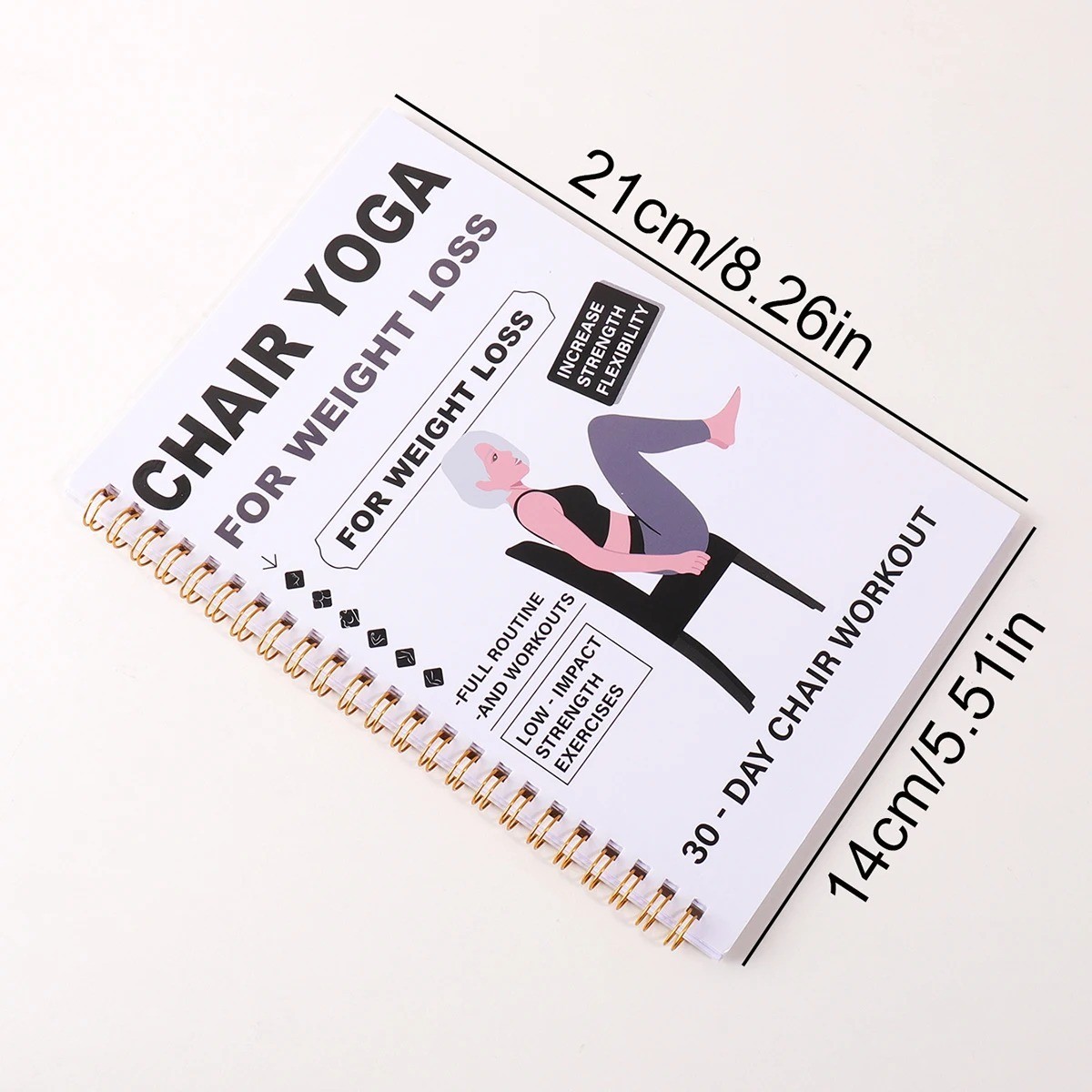 Chair Yoga Guide Weight Loss Strength Flexibility Seated Workout Book