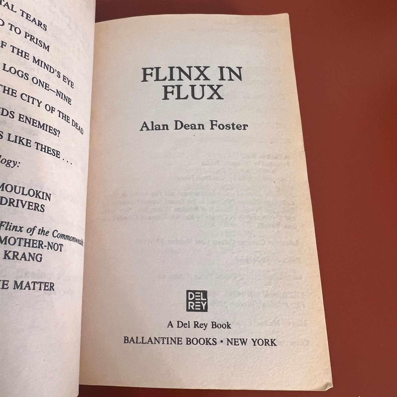 Flinx in Flux Alan Dean Foster Pip and Flinx Adventure Sci-Fi Paperback 1988
