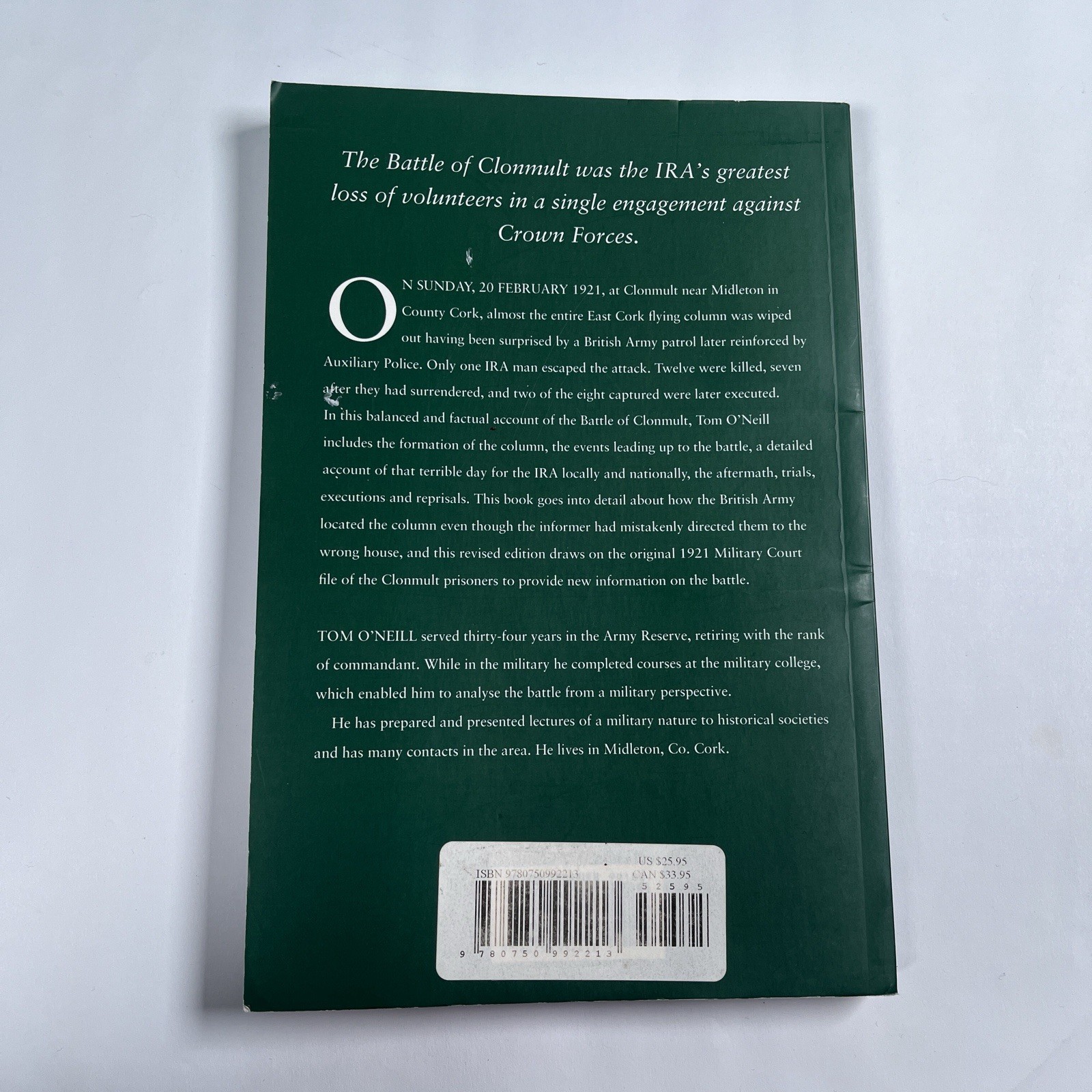 Battle of Clonmult: The IRA’s Worst Defeat by Tom O’Neill Paperback Book Revised